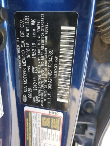 2020 KIA RIO LX - 3KPA24AD2LE334789