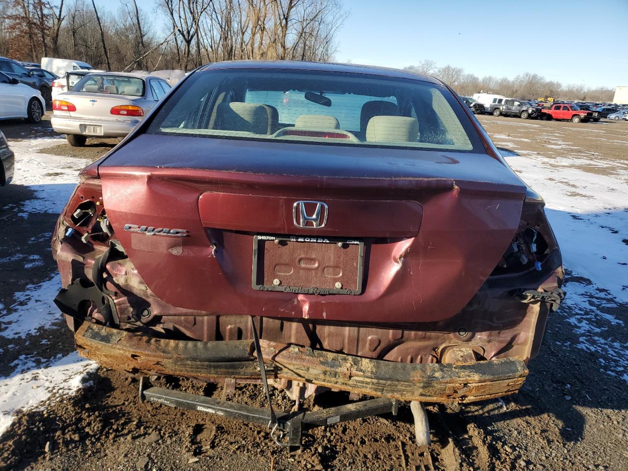 Lot #3033234804 2012 HONDA CIVIC LX