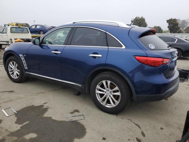 INFINITI QX70 2017 blue  gas JN8CS1MW1HM411363 photo #3