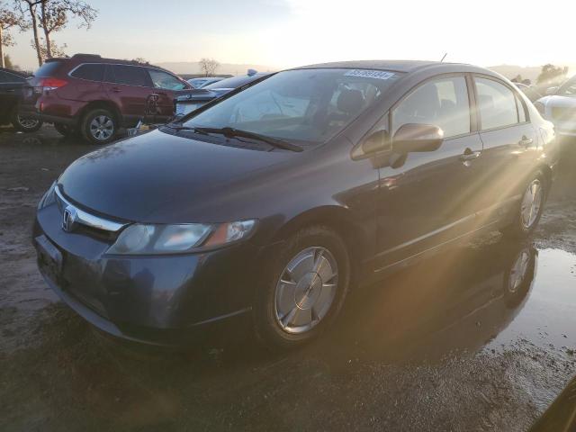 HONDA CIVIC HYBR 2008 blue  hybrid engine JHMFA36258S021605 photo #1