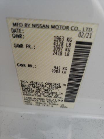 1N4BL4CV8MN362199 2021 NISSAN ALTIMA