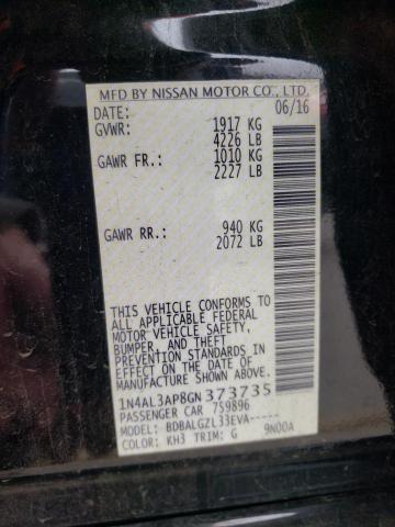 2016 NISSAN ALTIMA 2.5 - 1N4AL3AP8GN373735