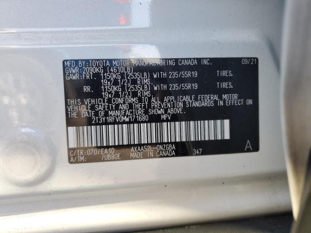 2021 TOYOTA RAV4 LIMIT - 2T3Y1RFV0MW171680