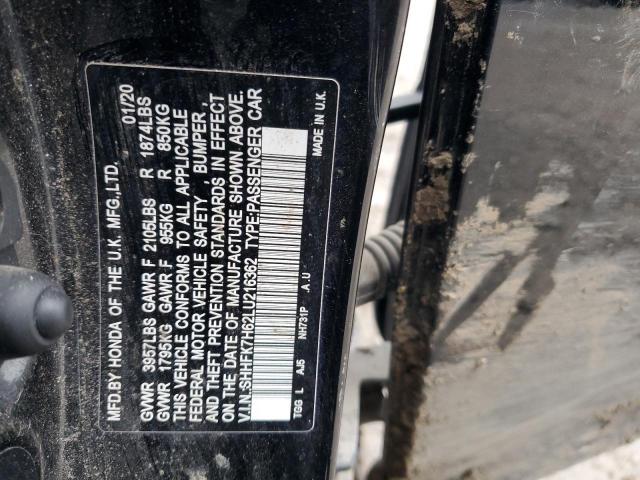2020 HONDA CIVIC EX - SHHFK7H62LU216362