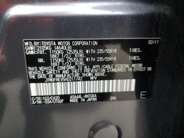 2017 TOYOTA RAV4 LIMIT - JTMDFREV5HD211742