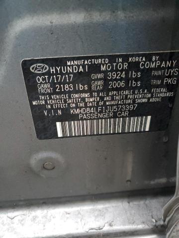 2018 HYUNDAI ELANTRA SE - KMHD84LF1JU573397