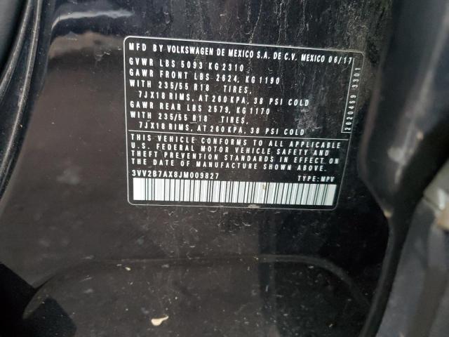 2018 VOLKSWAGEN TIGUAN SE - 3VV2B7AX8JM009827