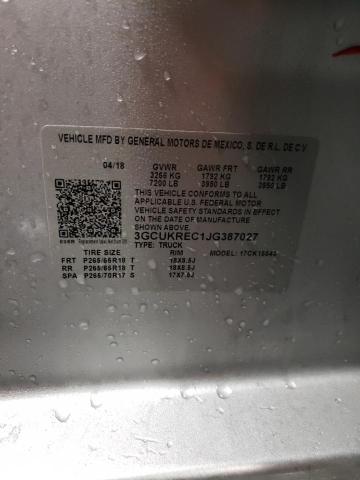 2018 CHEVROLET SILVERADO - 3GCUKREC1JG387027