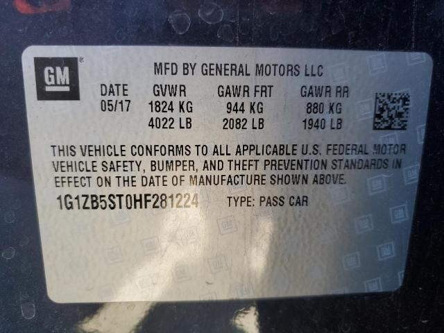 2017 CHEVROLET MALIBU LS - 1G1ZB5ST0HF281224
