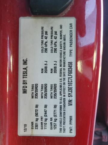 2020 TESLA MODEL 3 - 5YJ3E1EC7LF603458