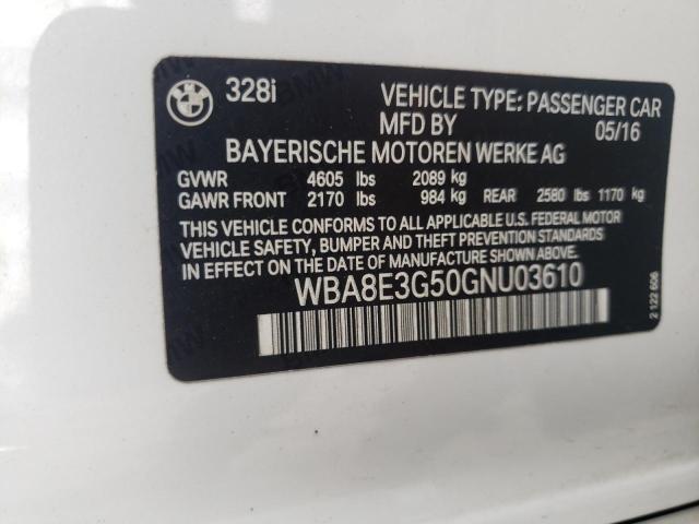 2016 BMW 328 XI SUL - WBA8E3G50GNU03610
