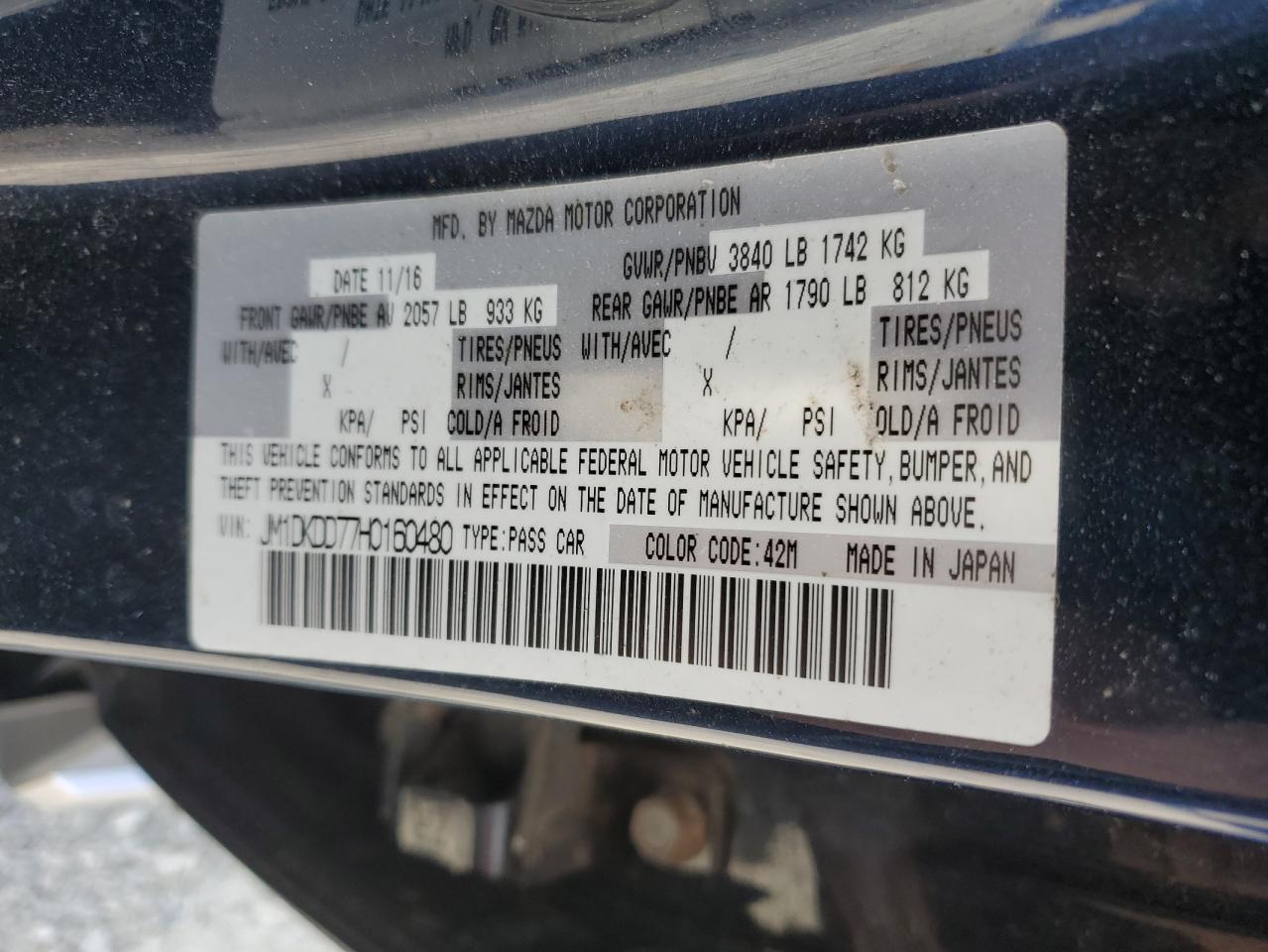 Lot #3024271836 2017 MAZDA CX-3 GRAND