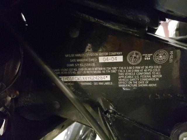 2004 HARLEY-DAVIDSON FLHTCUI 1HD1FCW1X4Y624284
