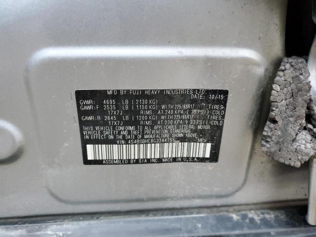 2016 SUBARU OUTBACK 2. - 4S4BSBHC8G3244755
