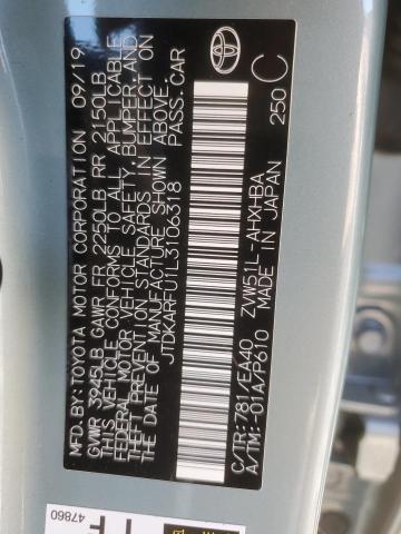 2020 TOYOTA PRIUS L - JTDKARFU1L3106318