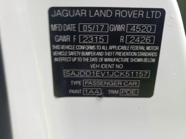 2018 JAGUAR F-TYPE SAJDD1EV1JCK51157