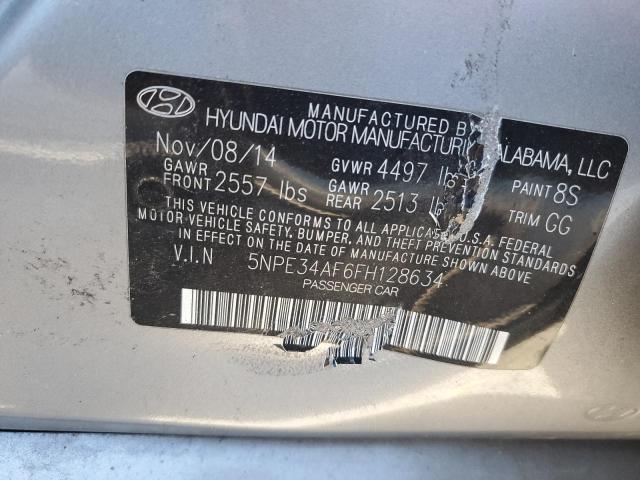 VIN 5NPE34AF6FH128634 2015 HYUNDAI SONATA no.12