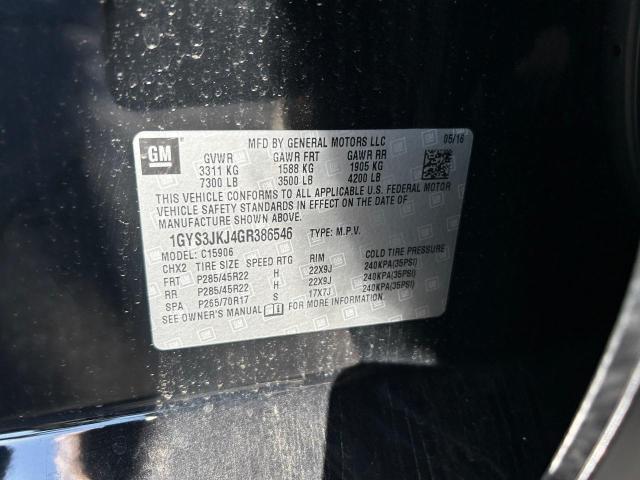 VIN 1GYS3JKJ4GR386546 2016 CADILLAC ESCALADE no.10