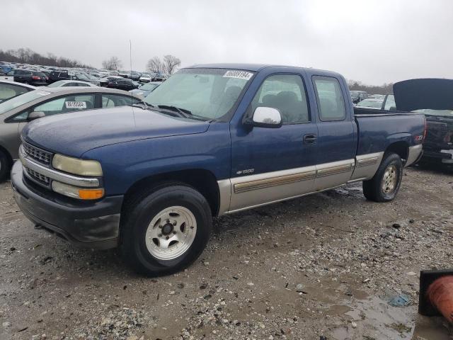 CHEVROLET SILVERADO 2002 blue  gas 2GCEK19V521366855 photo #1