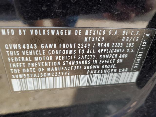 2016 VOLKSWAGEN JETTA GLI - 3VW5S7AJ3GM222732