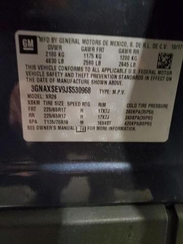 2018 CHEVROLET EQUINOX LT - 3GNAXSEV9JS530968