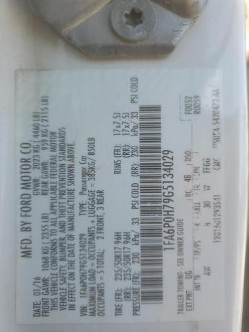 2016 FORD FUSION SE - 1FA6P0H79G5134029