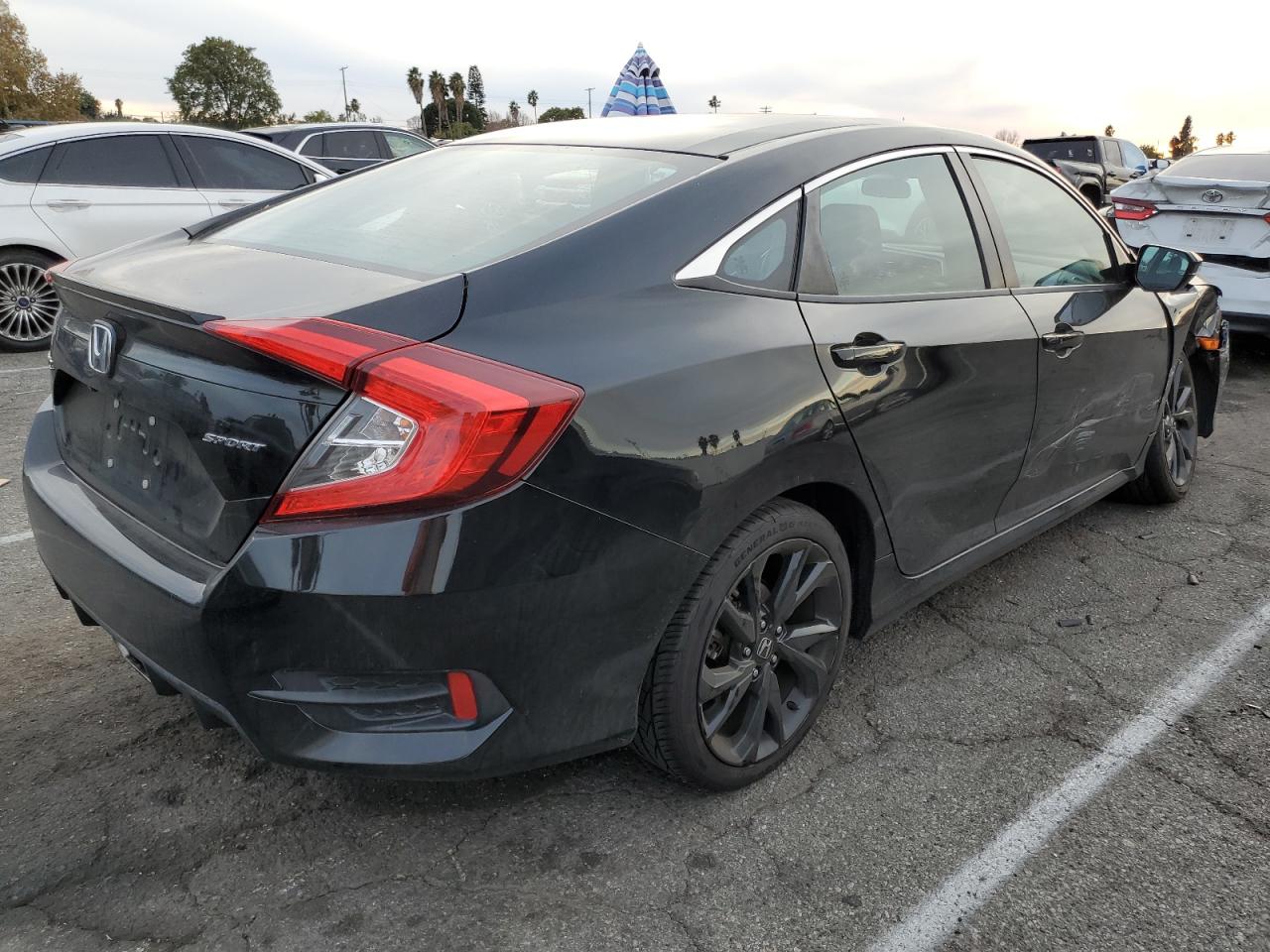 Lot #3044409753 2019 HONDA CIVIC SPOR