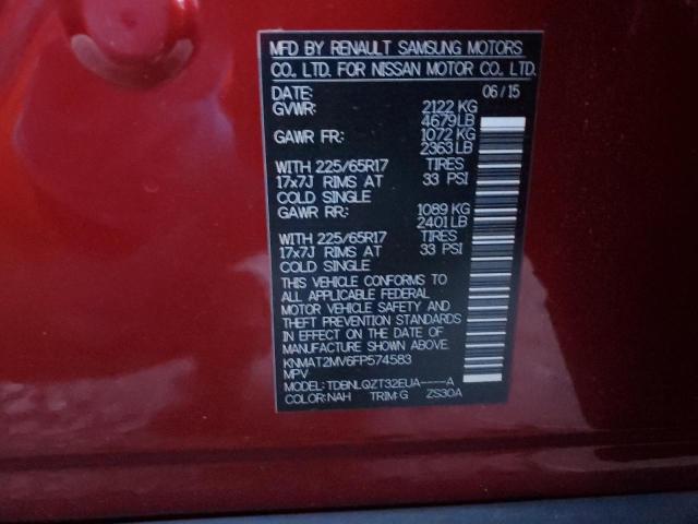 2015 NISSAN ROGUE S - KNMAT2MV6FP574583