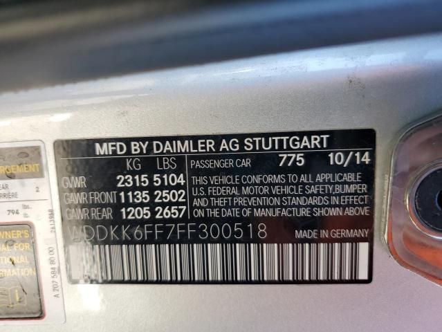 2015 MERCEDES-BENZ E 400 - WDDKK6FF7FF300518