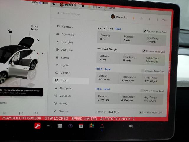 2023 TESLA MODEL Y - 7SAYGDEE1PF699308