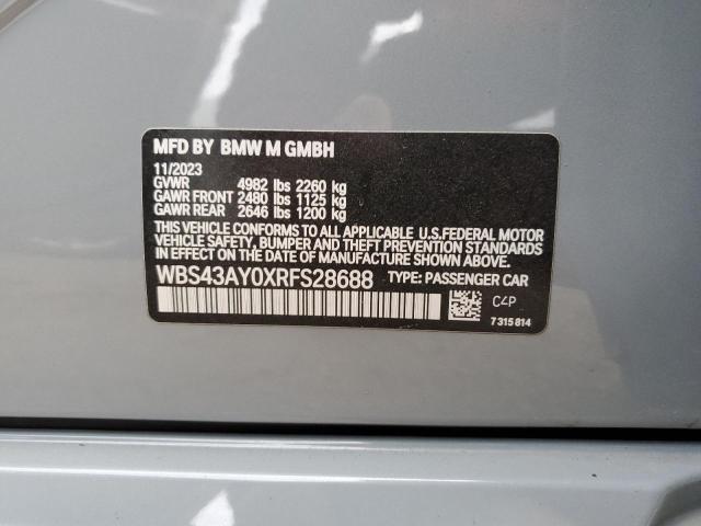 2024 BMW M3 COMPETI - WBS43AY0XRFS28688