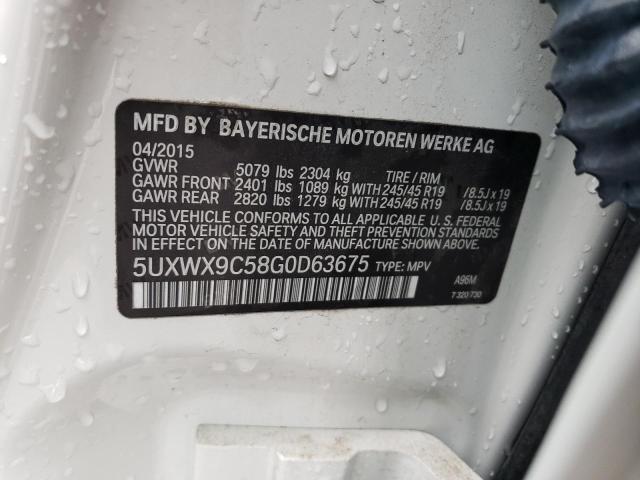 2016 BMW X3 XDRIVE2 - 5UXWX9C58G0D63675
