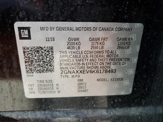 2019 CHEVROLET EQUINOX PR - 2GNAXXEV6K6178493