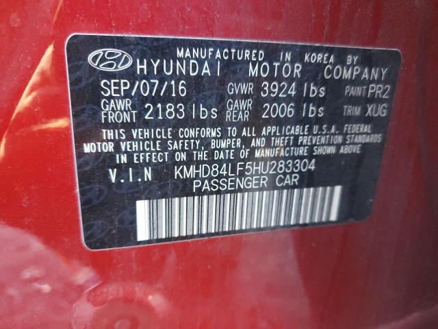 2017 HYUNDAI ELANTRA SE - KMHD84LF5HU283304