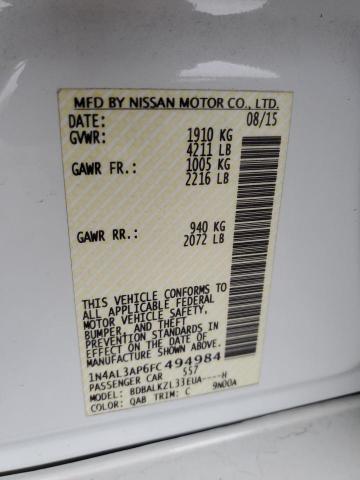 2015 NISSAN ALTIMA 2.5 - 1N4AL3AP6FC494984