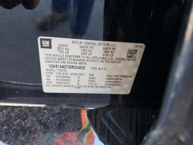 2016 GMC YUKON SLE 1GKS1AKC7GR354692