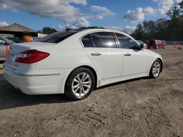 HYUNDAI GENESIS 3. 2012 white sedan 4d gas KMHGC4DDXCU183054 photo #4