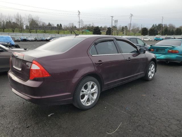 FORD FUSION SE 2012 maroon sedan 4d gas 3FAHP0HA4CR272914 photo #4