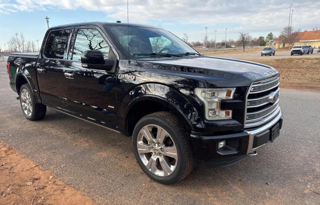 FORD F150 SUPER 2016 black crew pic gas 1FTEW1EG2GFD54951 photo #1