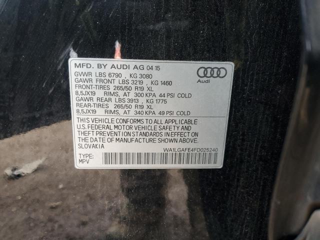 2015 AUDI Q7 PREMIUM - WA1LGAFE4FD025240