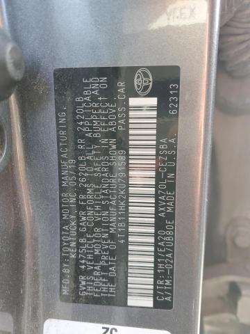 2019 TOYOTA CAMRY L - 4T1B11HK2KU791589