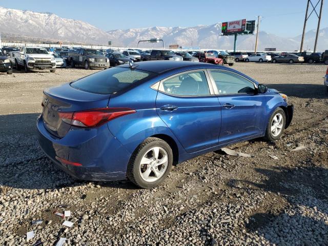 HYUNDAI ELANTRA SE 2015 blue  gas 5NPDH4AE0FH621956 photo #4