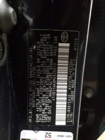 VIN 4T1G11AK8MU525013 2021 TOYOTA CAMRY no.13