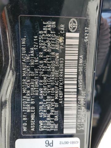 2015 TOYOTA CAMRY LE - 4T4BF1FK1FR463693