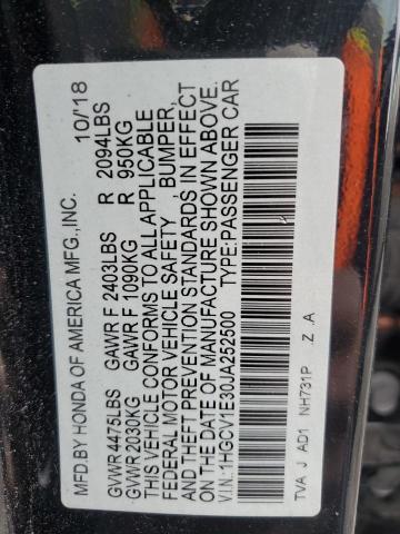 2018 HONDA ACCORD SPO - 1HGCV1E30JA252500