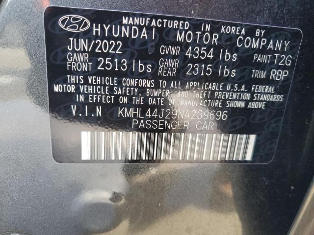 2022 HYUNDAI SONATA SEL - KMHL44J29NA239696