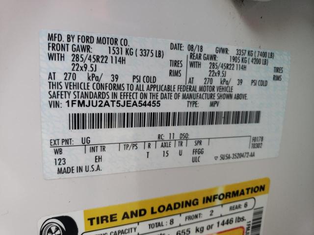 2018 FORD EXPEDITION - 1FMJU2AT5JEA54455