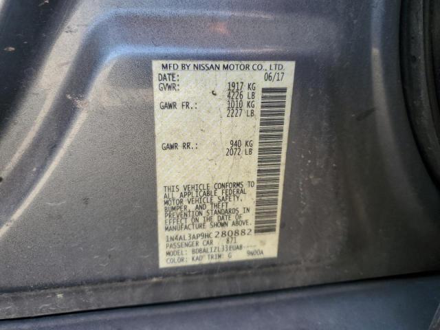 2017 NISSAN ALTIMA 2.5 - 1N4AL3AP9HC280882