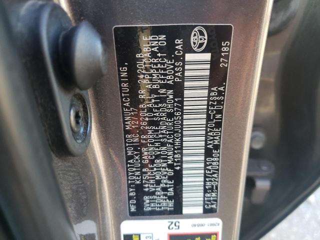 2018 TOYOTA CAMRY L - 4T1B11HK0JU056771
