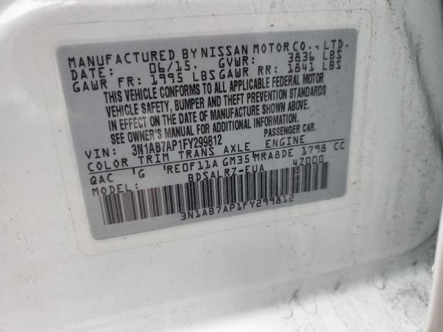 2015 NISSAN SENTRA S - 3N1AB7AP1FY299812